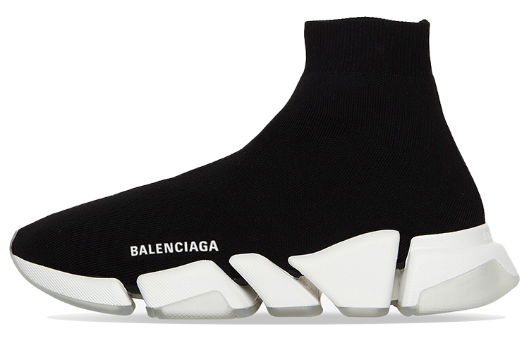 Balenciaga Speed 2.0 Black Transparent Sole Women's