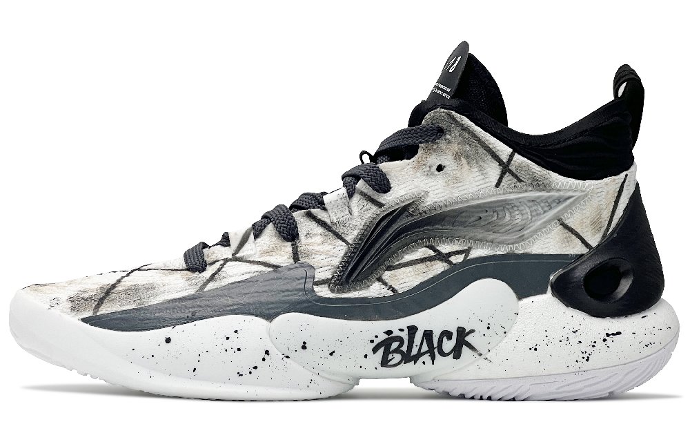 LINING YuShuai 18 Basketball Shoes Men Mid-Top White/Black