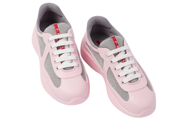 PRADA America's Cup Cushioning Low-Top Sports Casual Shoes Women's Pink купить в интернет-магазине Yoocart с быстрой доставкой по России.