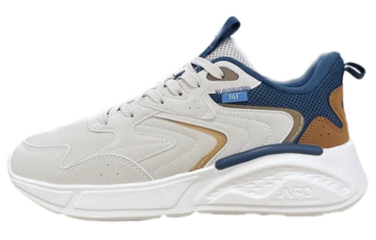 361° Anti-Slip Wear-Resistant Low-Top Running Shoes Men's Blue White