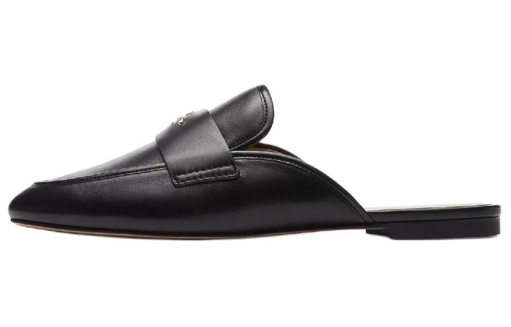 COACH Wrap-toe Slippers Women's Black