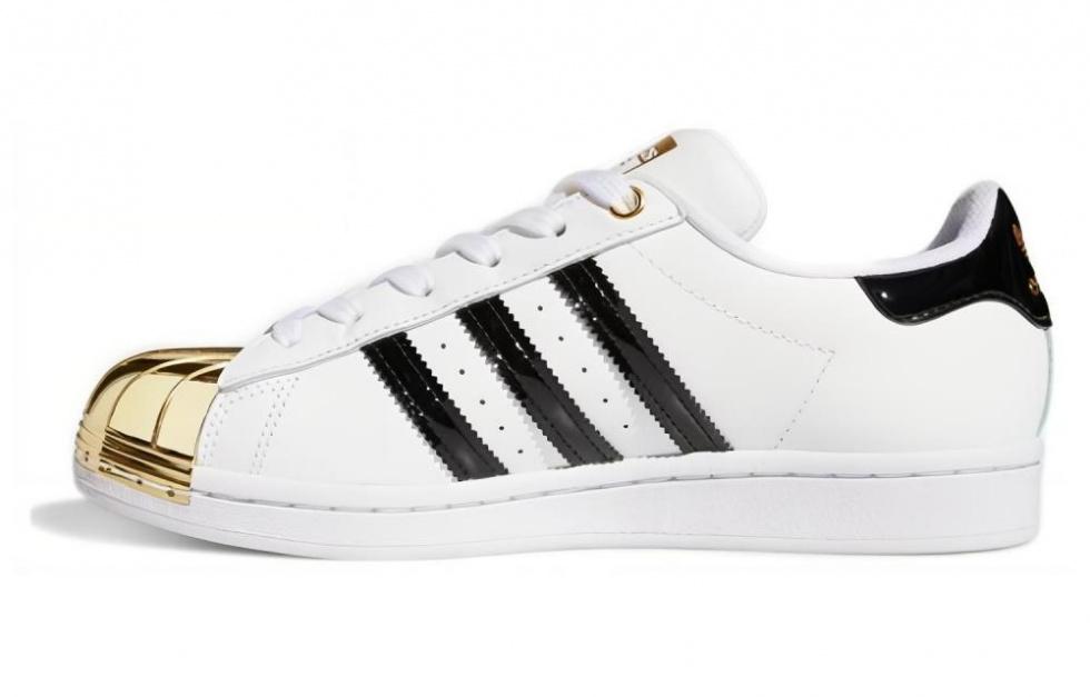 adidas originals Superstar White Gold Metallic Women's