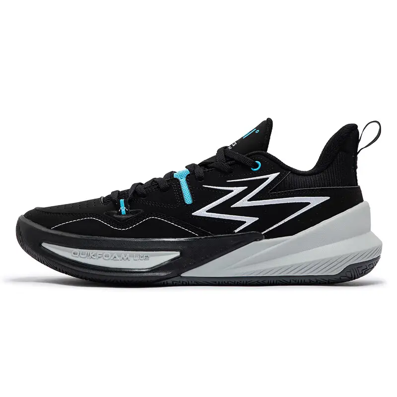 361° Big3 Team Non-slip Support Low-Top Basketball Shoes Men's Black Gray