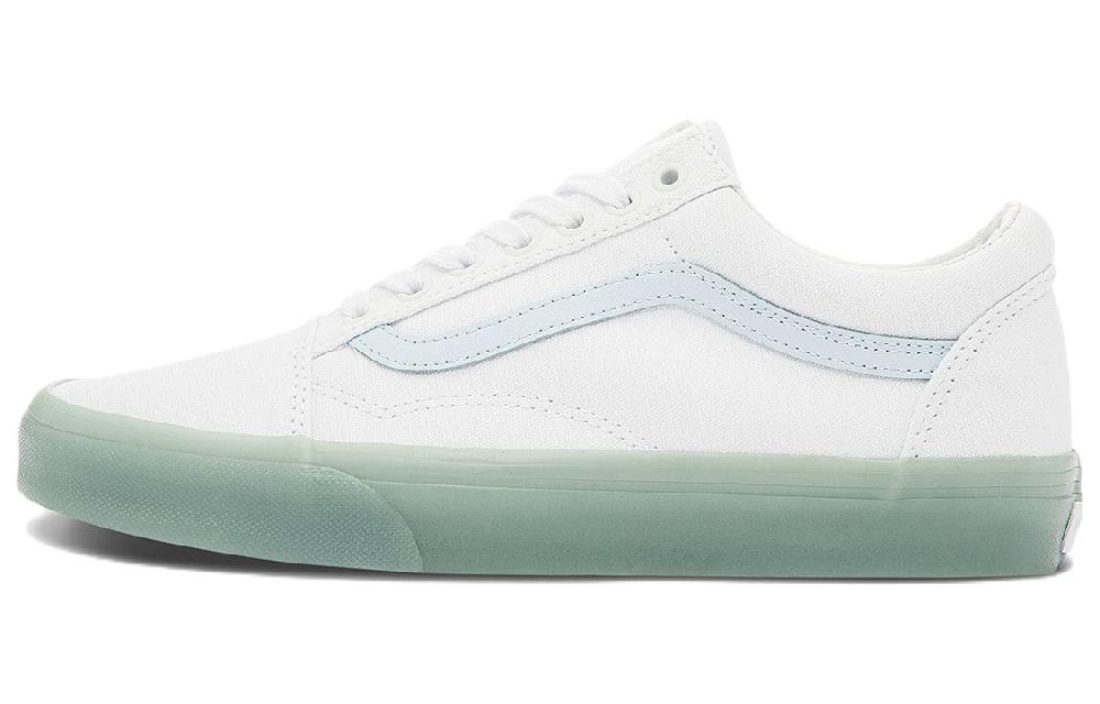 Vans Old Skool Side Stripe Lightweight Wear Resistant Low Top Casual Skate Shoes Unisex Blue