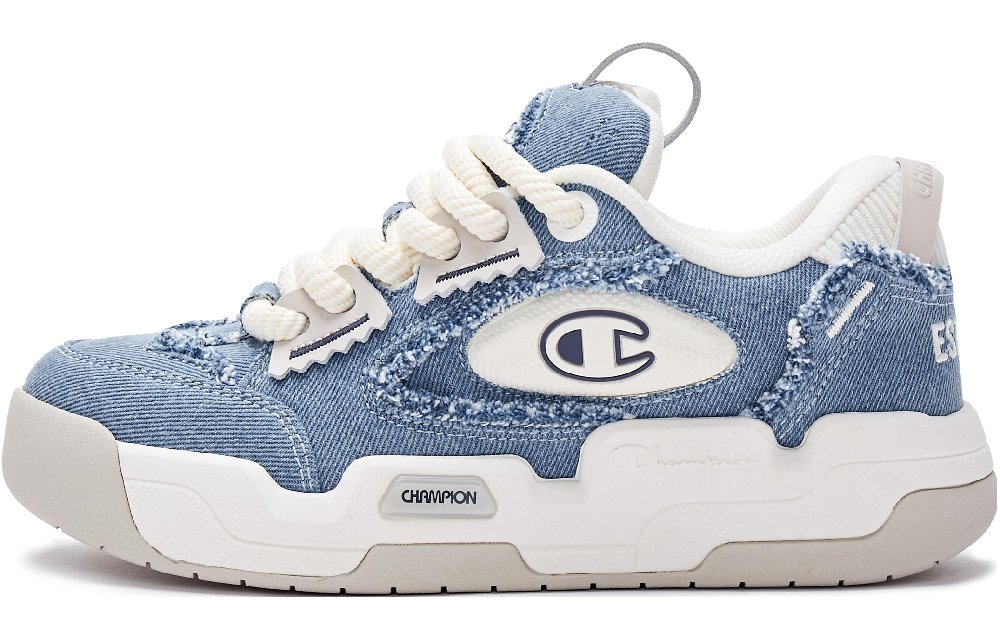 Champion Skateboard Shoes Women's Low-Top Blue/White