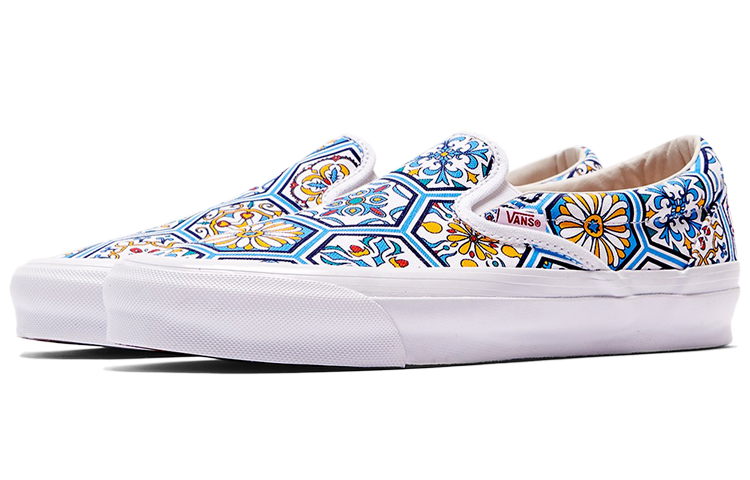 Vans Slip On Kith Moroccan Tile Blue