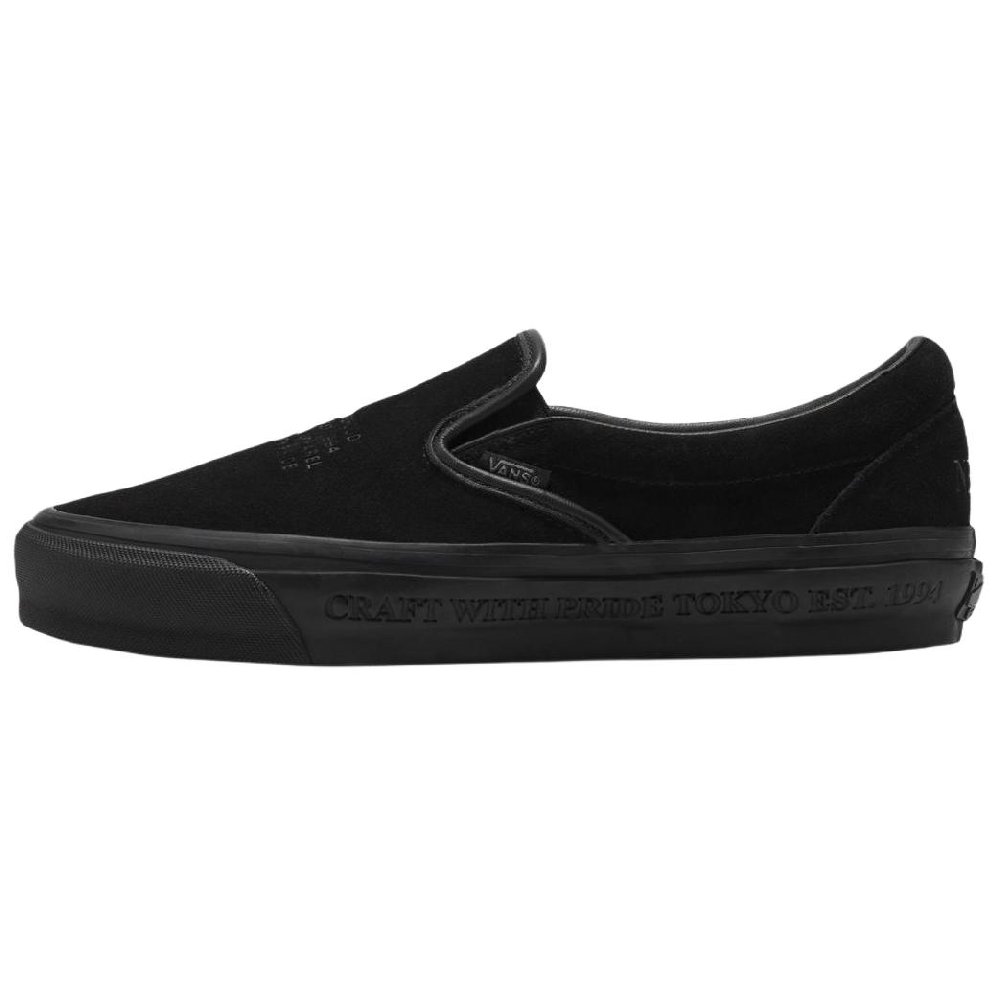 NEIGHBORHOOD x Vans Slip on 98 Abrasion Resistant Low Top Skateboard Shoes Men's Black
