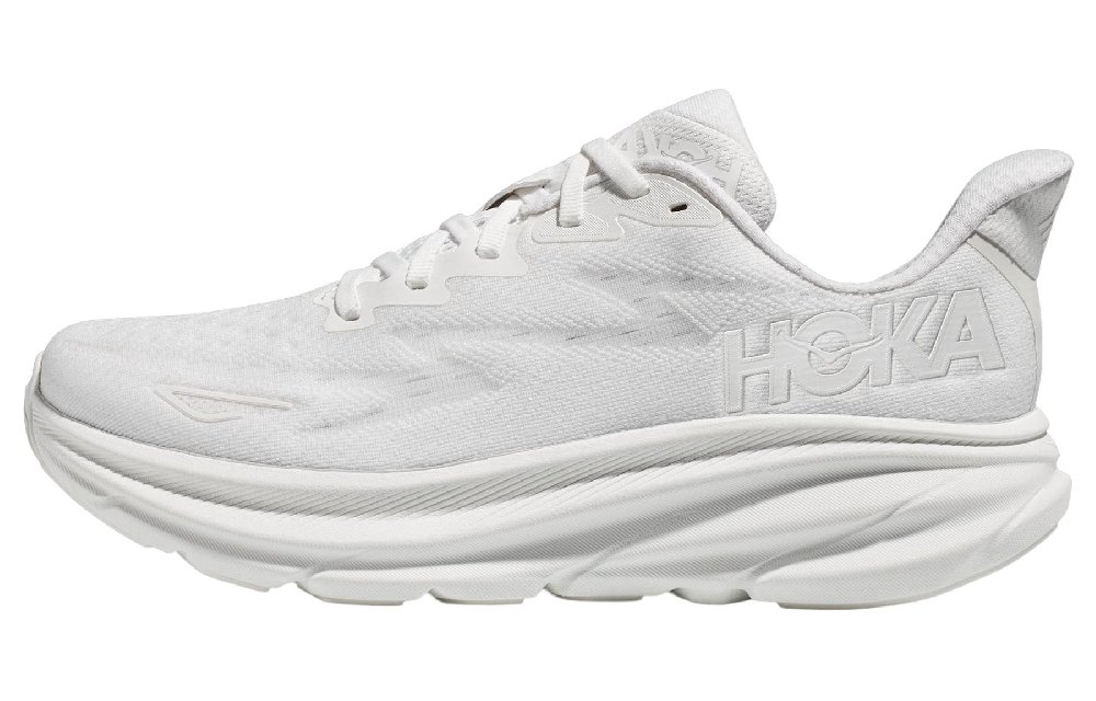 HOKA ONE ONE Clifton 9 Wide 'Triple White' Women's