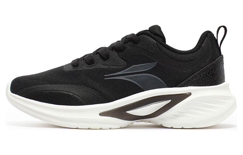 361° Breathable And Resilient Low Top Running Shoes Women's Black White