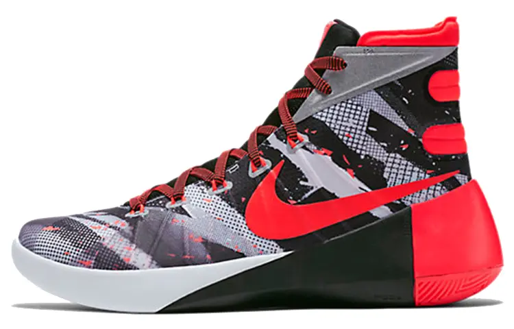 Nike Hyperdunk 2015 White Bright Crimson Black