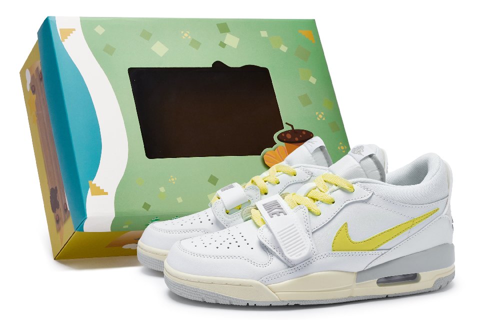 Jordan Legacy 312 Vintage Basketball Shoes Men Low Top Yellow