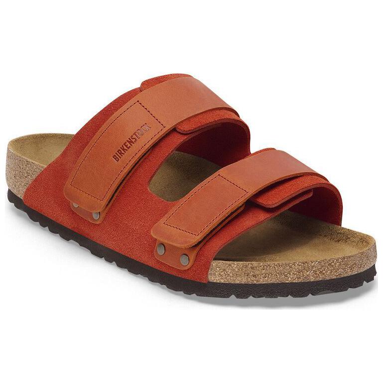 Birkenstock Uji EVA Slip-Resistant Slide Slippers Unisex Orange Narrow Fit