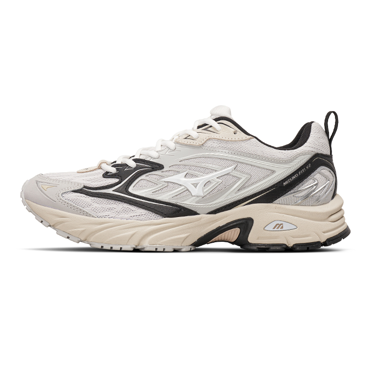 Mizuno Cushioning Anti-Slip And Wear-Resistant Low-Top Sports Running Shoes Unisex Light Gray