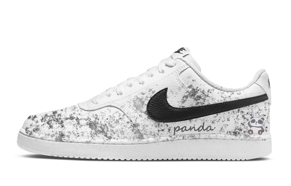 Nike Court Vision Slip-Resistant Low-Top Skateboard Shoes Men's White