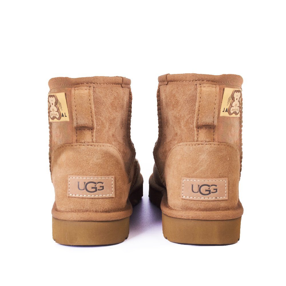 UGG Ching Ming Ding Dou Warm And Wear Resistant Short Snow Boots Women's Caramel