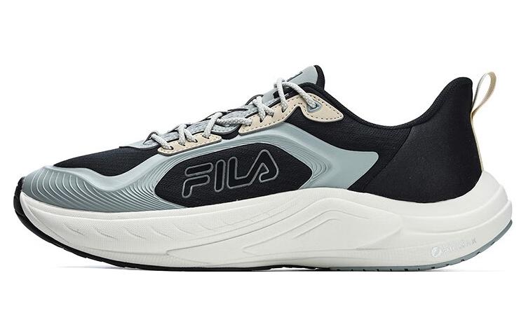 FILA Cushioned Slip-Resistant Abrasion-Resistant Low-Top Running Shoes Men's Black Gray