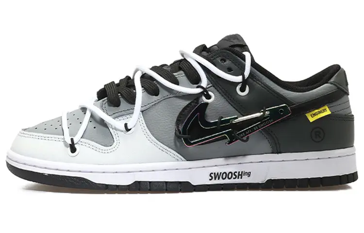 Nike Dunk Skateboard Shoes Men's Low top Gray/White