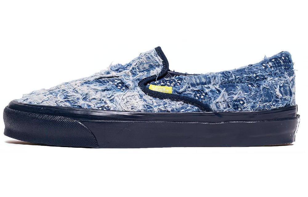 Vans Fdmtl X Og Classic Slip On Lx 'Distressed Indigo'