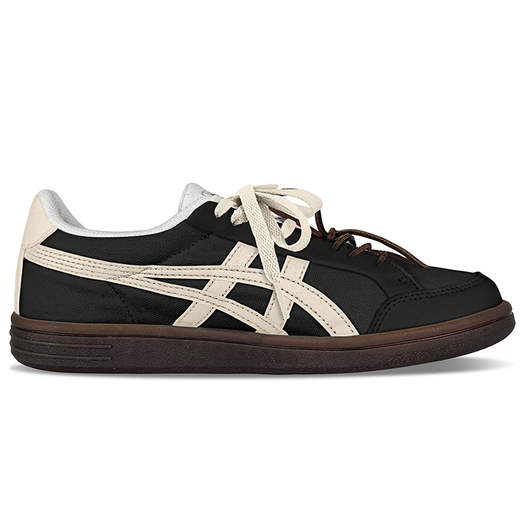 Onitsuka Tiger Advanti Slip-Resistant Cushioning Water-Resistant Low-Top Skateboard Shoes Unisex Black Beige