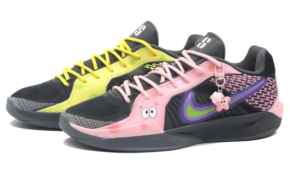 Nike Sabrina 2 Sabrina 2 Cushioning, Wear Resistant Low top Basketball Shoes Unisex Yellow Pink