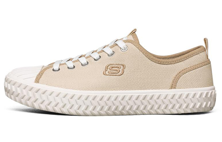 Skechers Street Trax Low Top Canvas Shoes White Women's