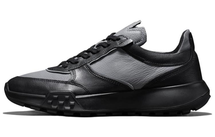 Ecco Vintage Running Shoes Collection Anti Slip Wear Resistant Low Top Casual Shoes Men's Black