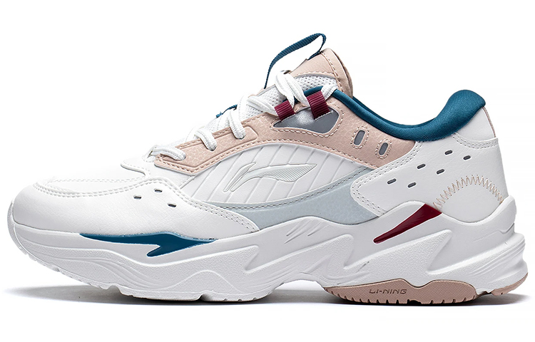 LiNing Low-Top Sports Casual Shoes Women's White Pink