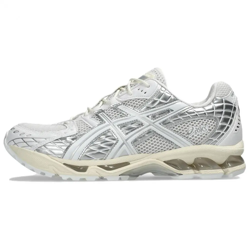 Asics GEL Nimbus 10.1 Abrasion Resistant Low top Running Shoes Unisex White Silver