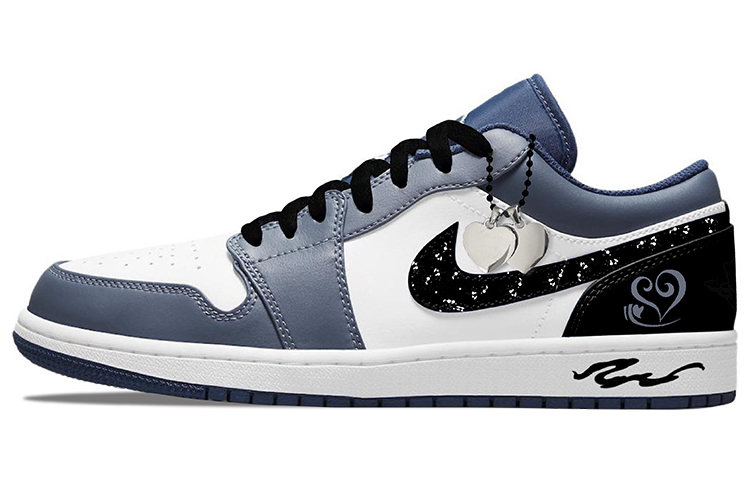Jordan Air Jordan 1 Vintage Basketball Shoes Men Low Top Blue/Black