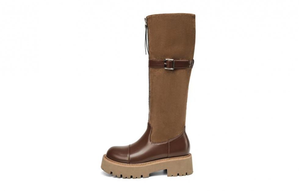 EBLAN Knee-high Boots Women's Coffee