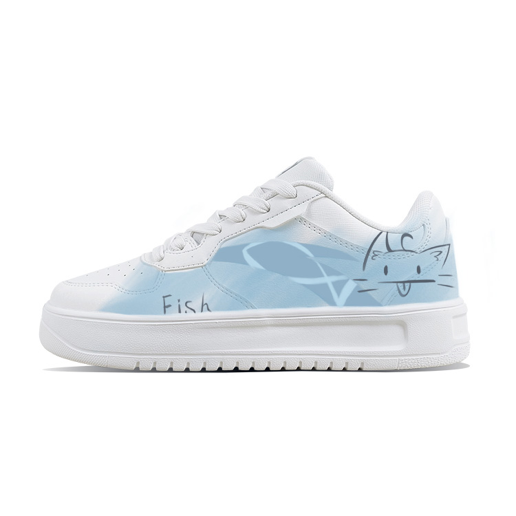Anta Relaxed Anti Slip Wear Resistant Low Top Skateboard Shoes Unisex Blue