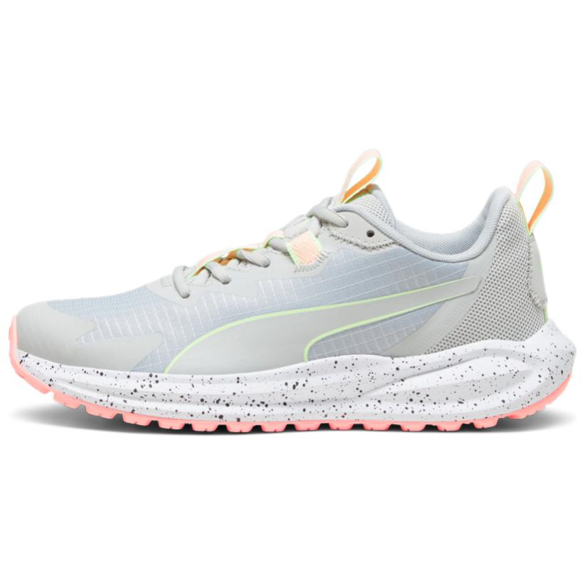 PUMA Twitch Runner Anti Slip Wear Resistant Low Top Running Shoes Unisex Light Gray Pink