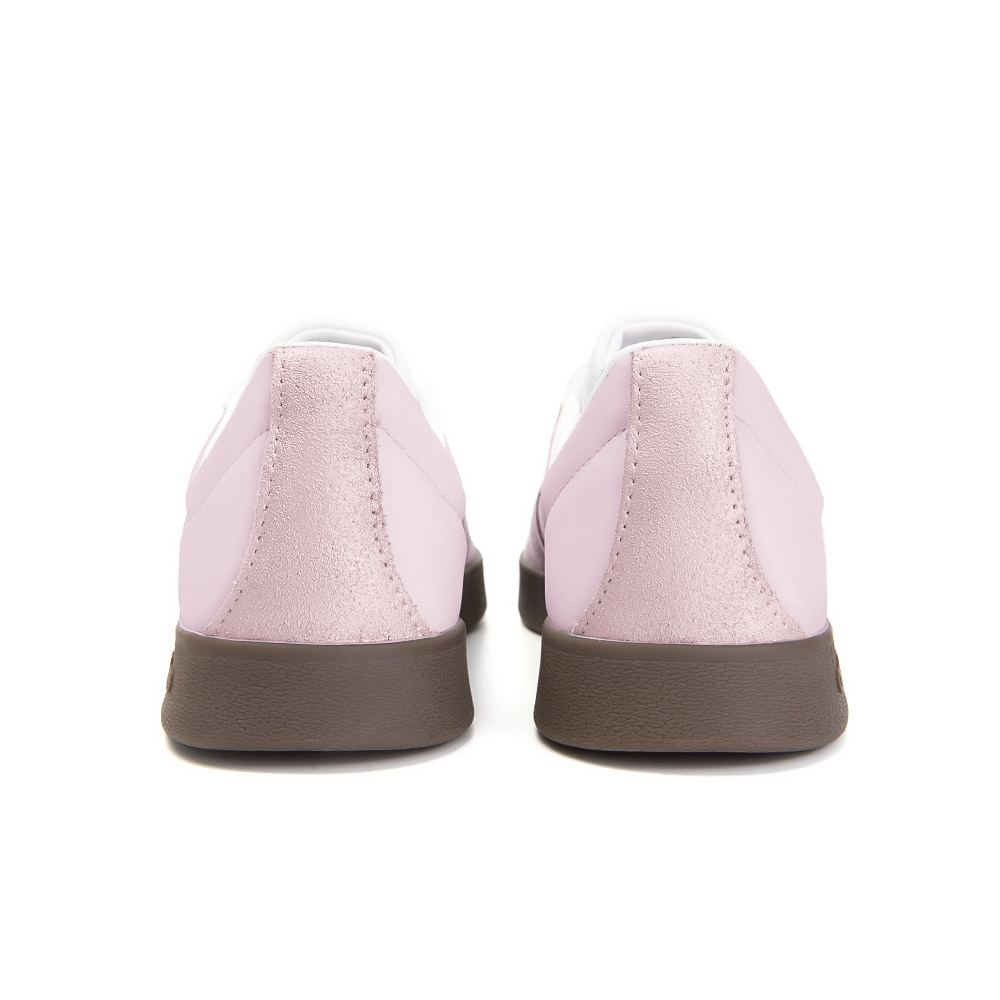 Adidas Neo VL Court 2.0 Slip-Resistant Low-Top Skateboard Shoes Unisex Pink White