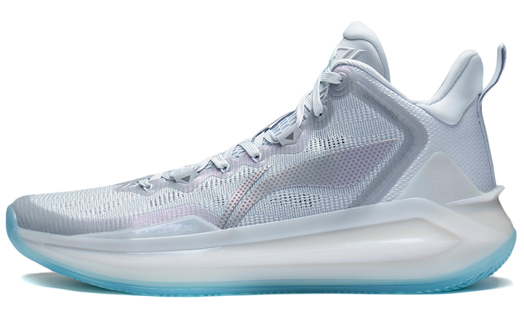 LiNing Liren 3 Glacier Abrasion Resistant Breathable Mid Top Basketball Shoes Men's Light Frost Blue