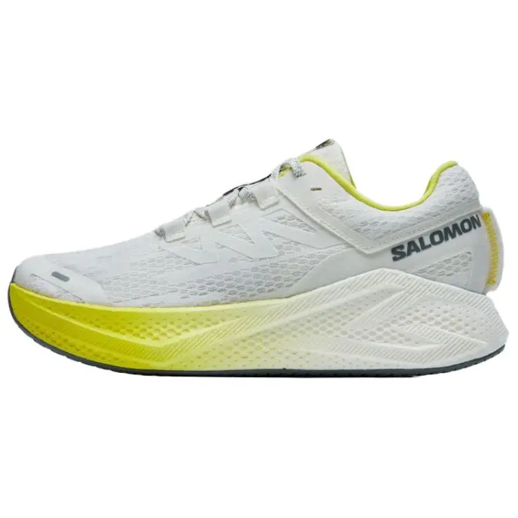 SALOMON AERO GLIDE 3 Cushioning And Breathable Running Shoes Men's White Yellow