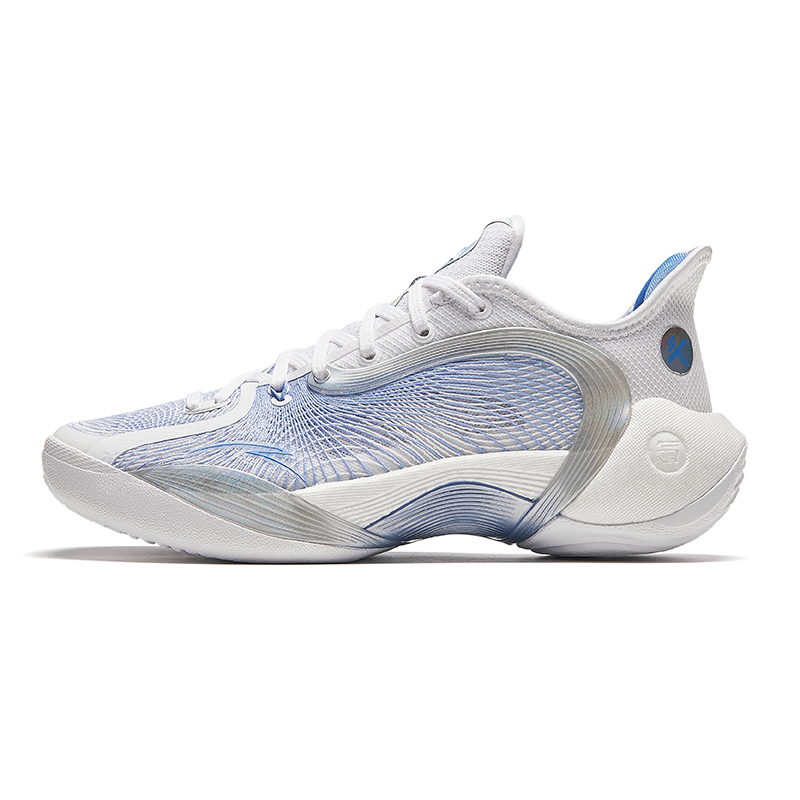 ANTA Three Points Of Rain 2 Generations Basketball Shoes Women's Low top Pure White/Dissolved Aqua Blue