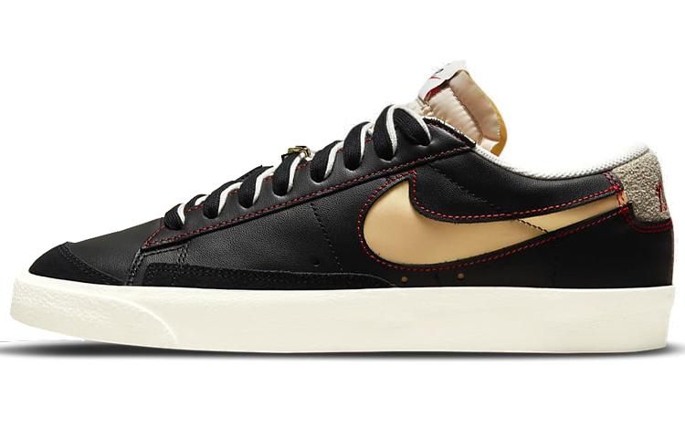 Nike Blazer Low 77 Black Natural Removable Swoosh
