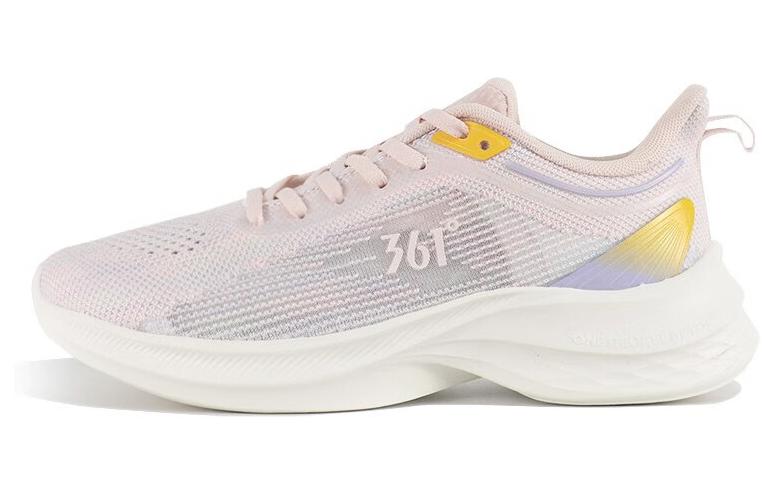 361° Cushioning Wear-Resistant Low-Top Running Shoes Women's Pink Yellow