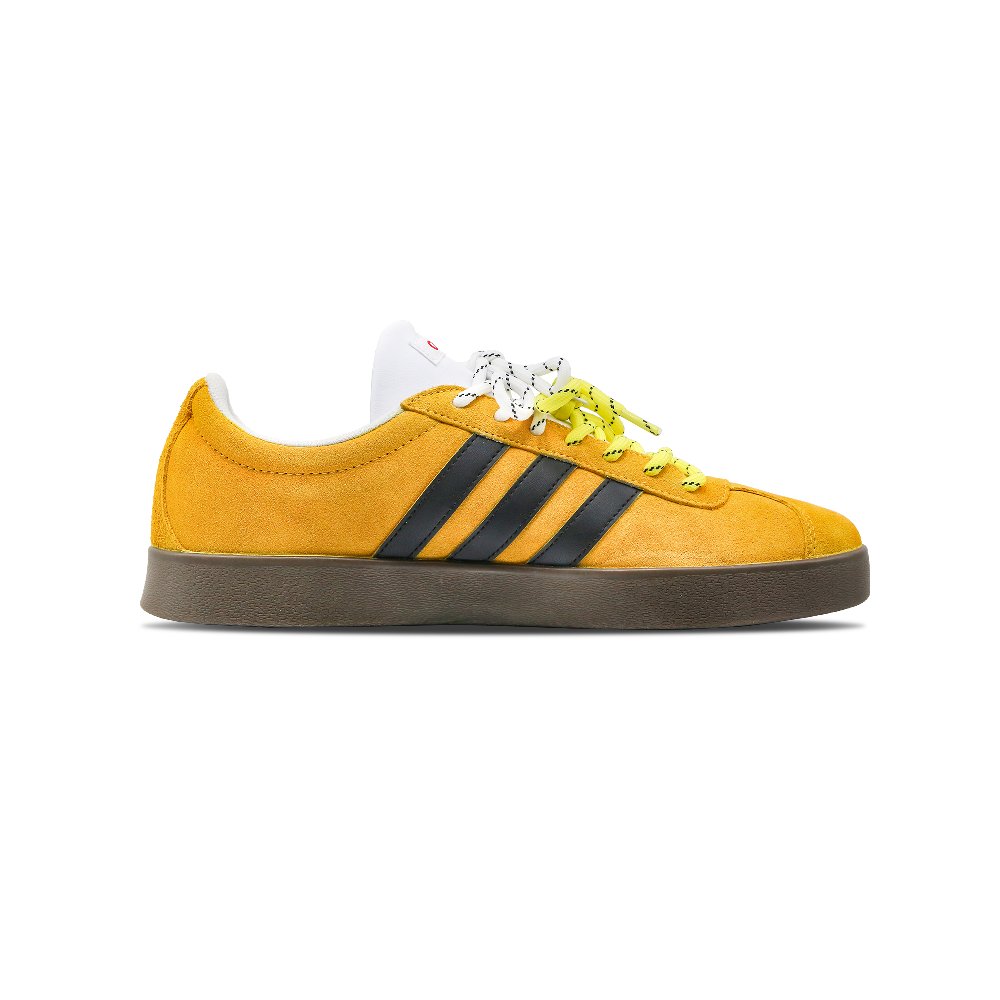 Adidas Neo VL Court Lifestyle Anti Slip Wear Resistant Low Top Skateboard Shoes Unisex Yellow Black