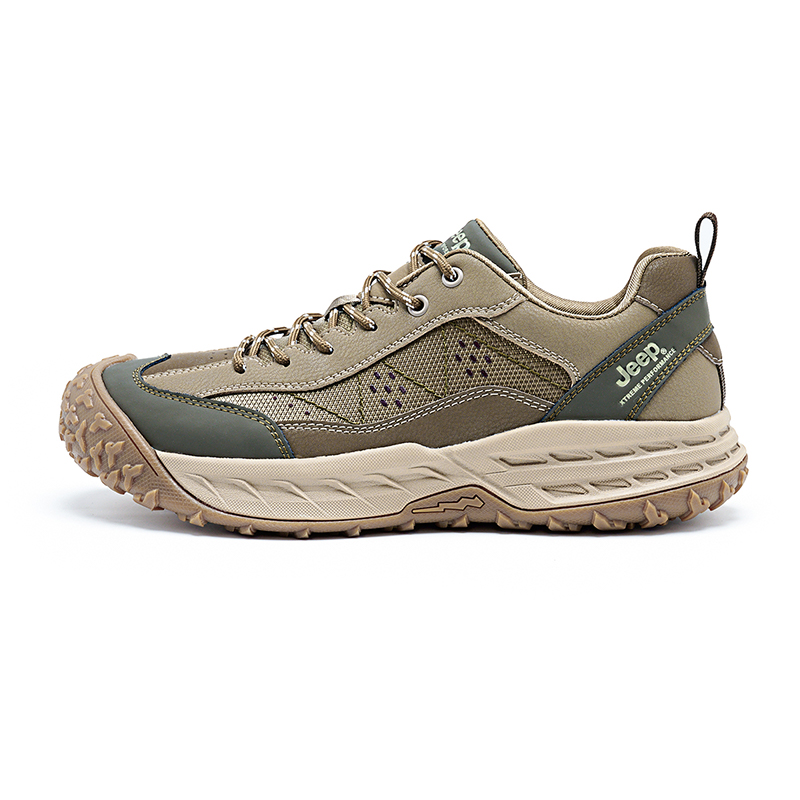 Jeep Outdoor Shoes Men Low-Top Khaki