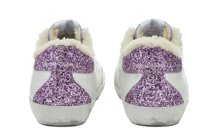 Golden Goose Super Star Brand Low Top Skateboard Shoes Women's Purple Sequins Tail купить в интернет-магазине Yoocart с быстрой доставкой по России.