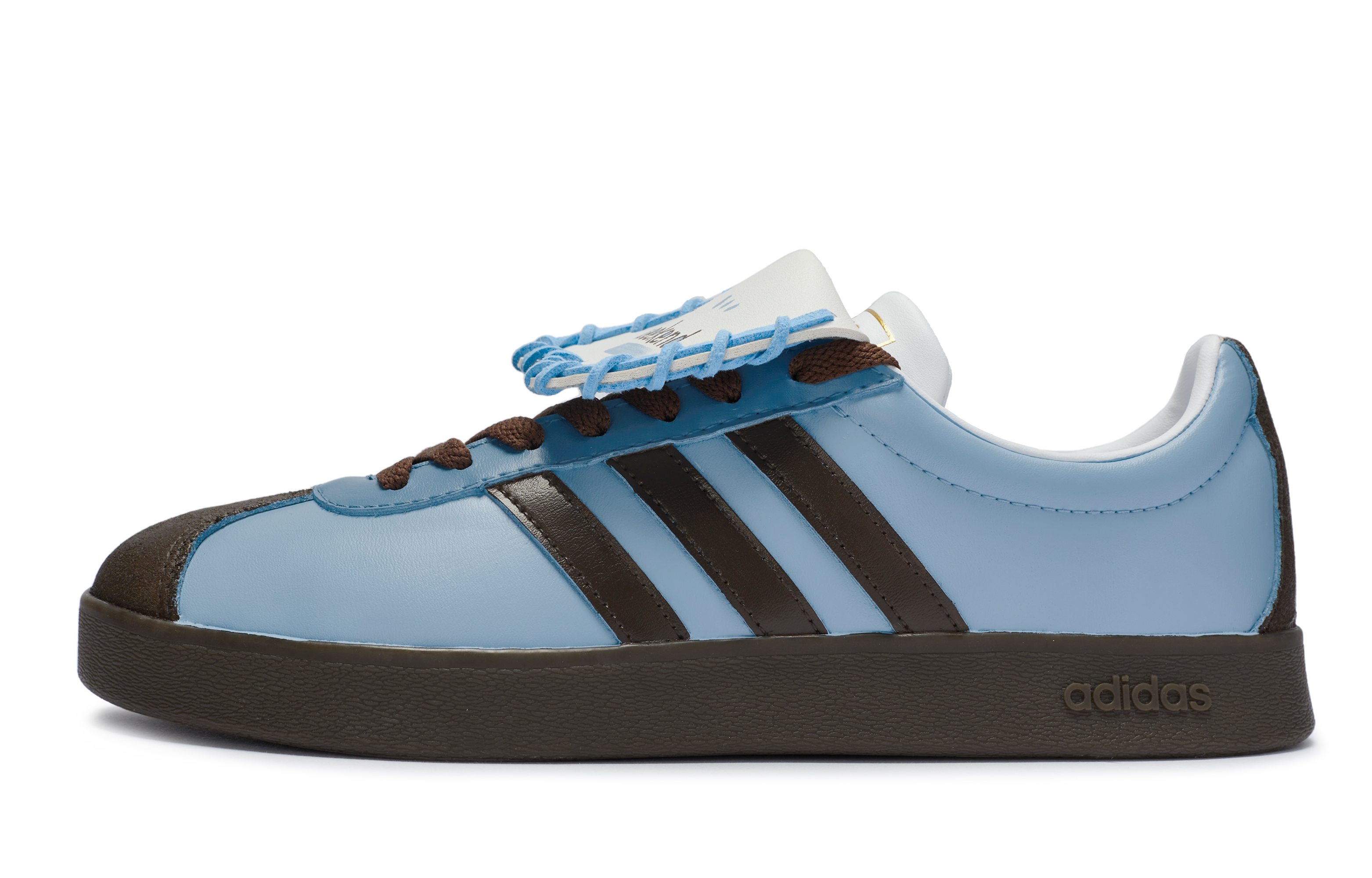 Adidas Neo Vl Court 811 Manufacture Sea Salt Milk Coffee Low-Top Skateboard Shoes Unisex Blue Brown