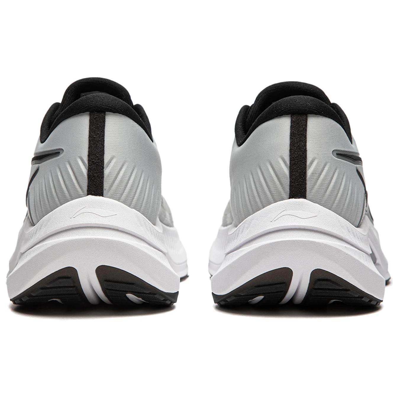 LiNing Yueying 4 Cushioning Anti-Slip Wear-Resistant Breathable Support Rebound Low-Top Running Shoes Men's Gray Black