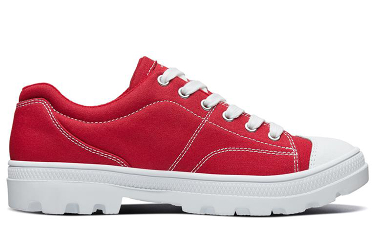 Skechers Roadies Low Top Canvas Shoes 'Red' Women's