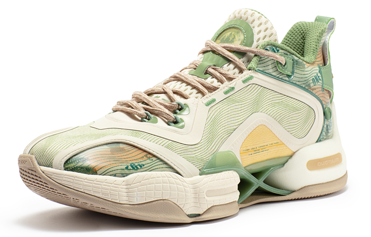 361° AG2 X Basketball Shoes Men Mid-Top Sago/Turquoise