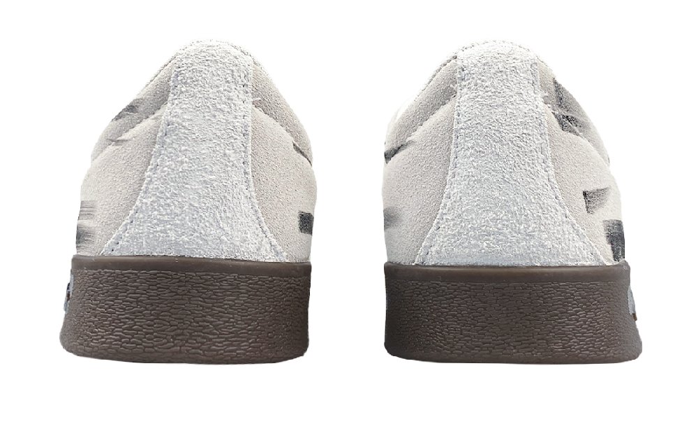 Adidas Vl Court Classic Slip Resistant Low top Skateboard Shoes Unisex Gray Black