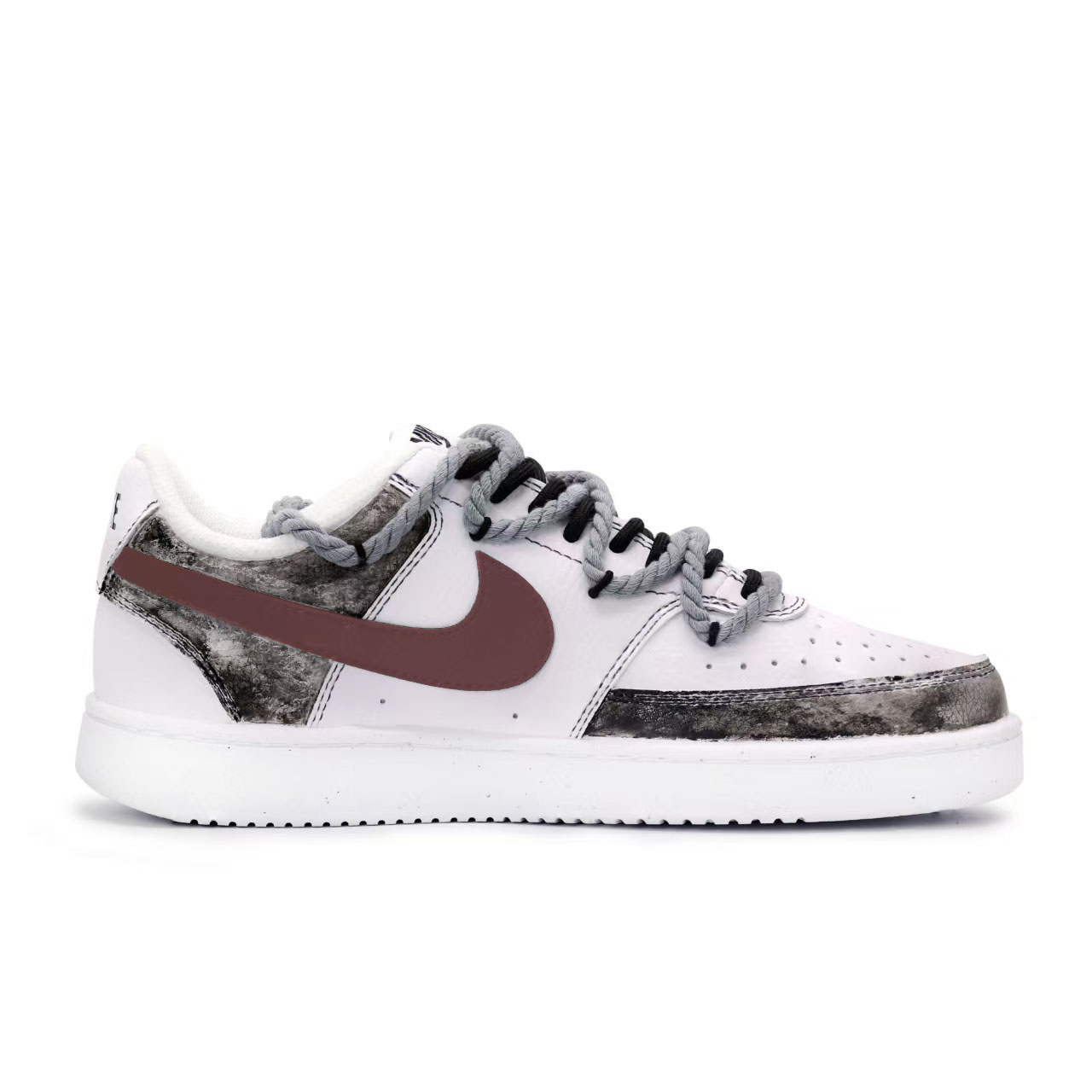 Nike Court Vision 1 Ink Wash Vermilion Anti Slip Wear Resistant Low Top Skateboard Shoes Unisex Black White Red купить в интернет-магазине Yoocart с быстрой доставкой по России.