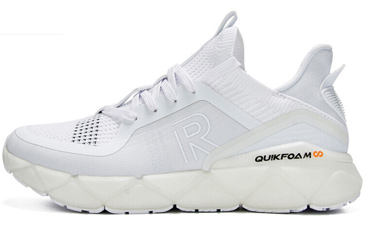 361° Cushioning Low-Top Running Shoes Men's White Black