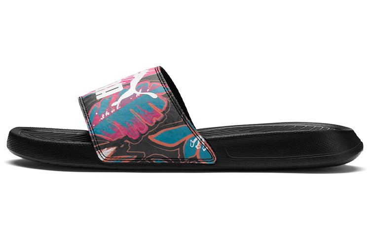 PUMA Popcat Flower Power Sandals Black Women's