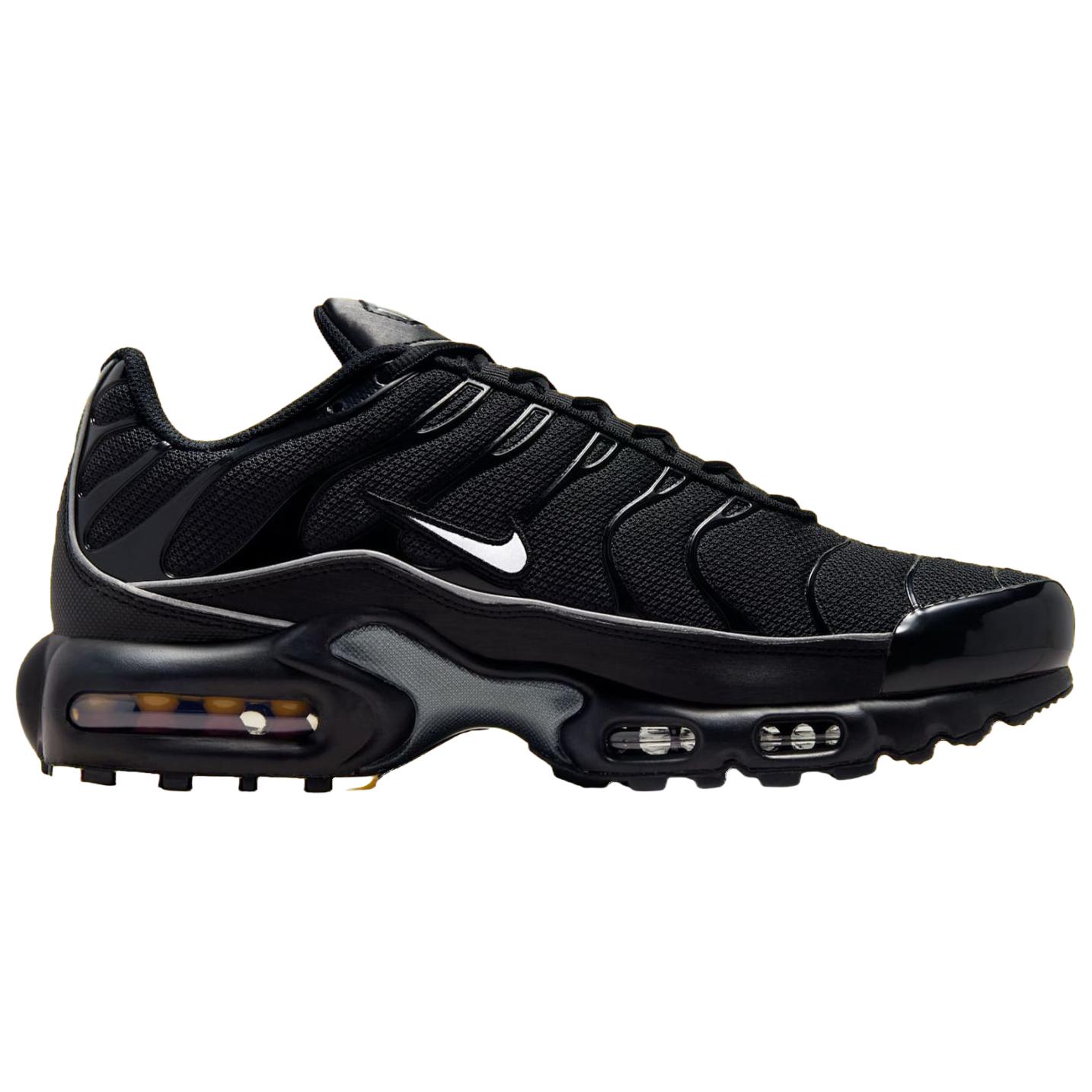 Nike Air Max Plus Support Running Shoes Unisex Black White